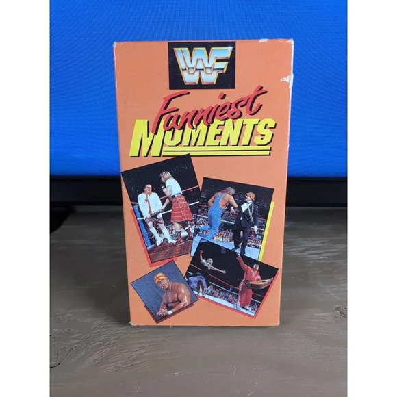 WWF Funniest Moments 1990 VHS WWE Roddy Piper Ultimate Warrior Hulk Hogan VTG - Picture 1 of 7